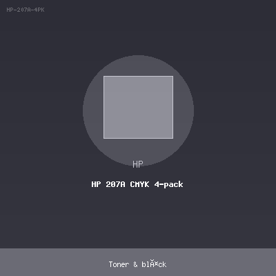 HP 207A CMYK 4-pack