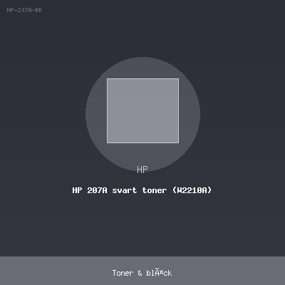 HP 207A svart toner (W2210A)