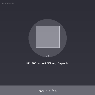 HP 305 svart/färg 2-pack