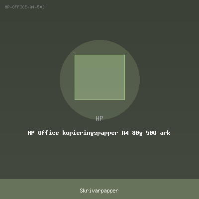 HP Office kopieringspapper A4 80g 500 ark
