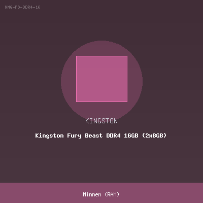 Kingston Fury Beast DDR4 16GB (2x8GB)
