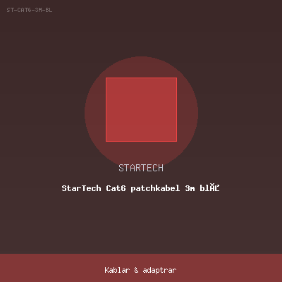 StarTech Cat6 patchkabel 3m blå