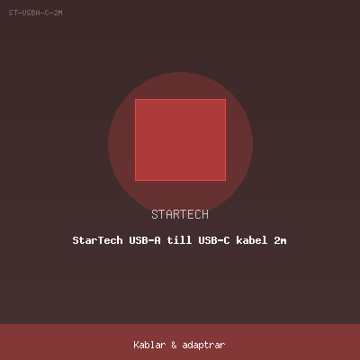 StarTech USB-A till USB-C kabel 2m