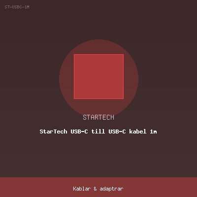 StarTech USB-C till USB-C kabel 1m